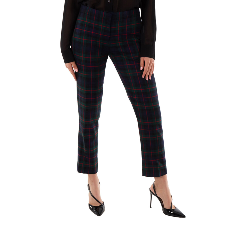 Burberry Leamington Plaid Print Pants - 3
