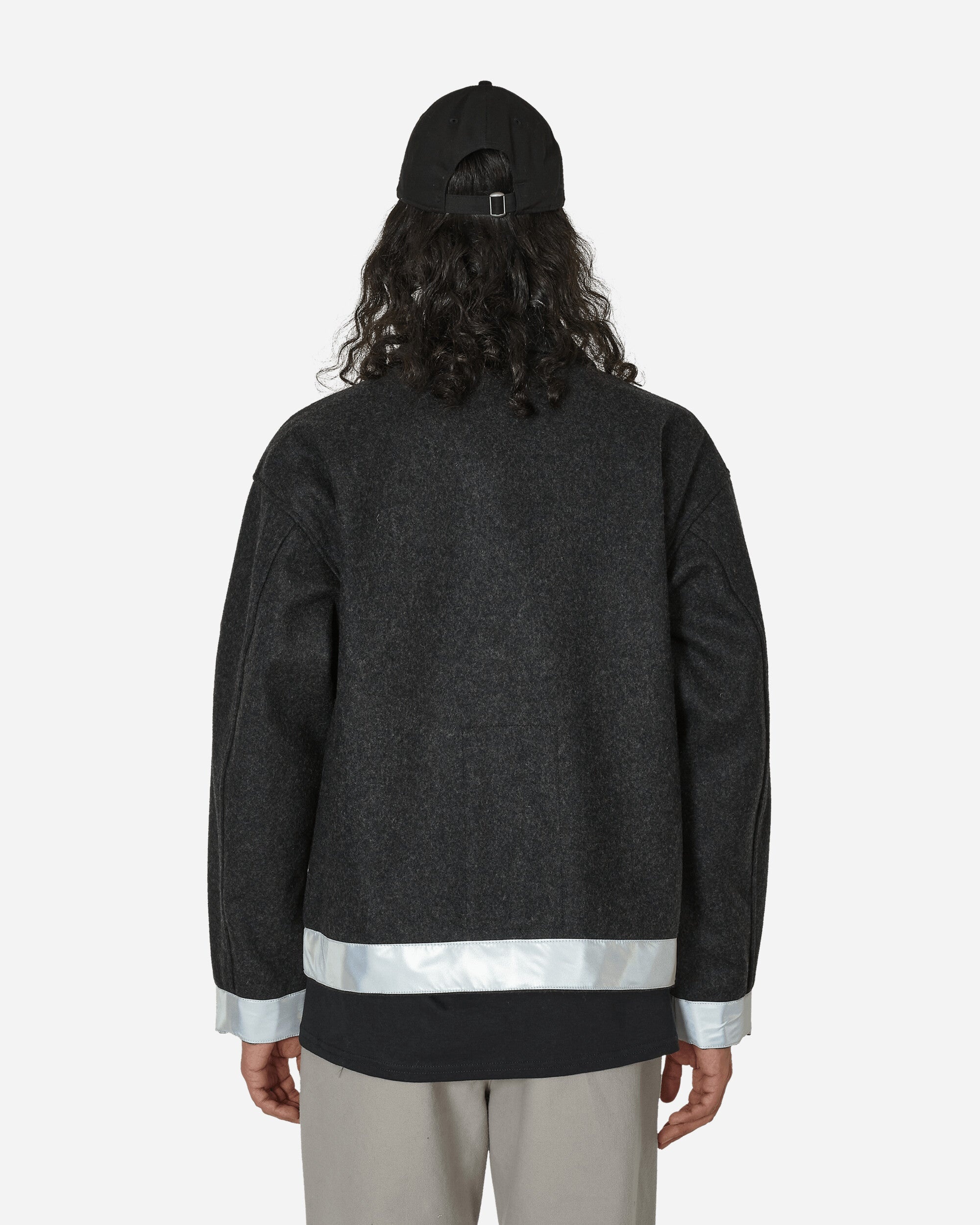 Reflect Wool Zip Jacket Charcoal - 3