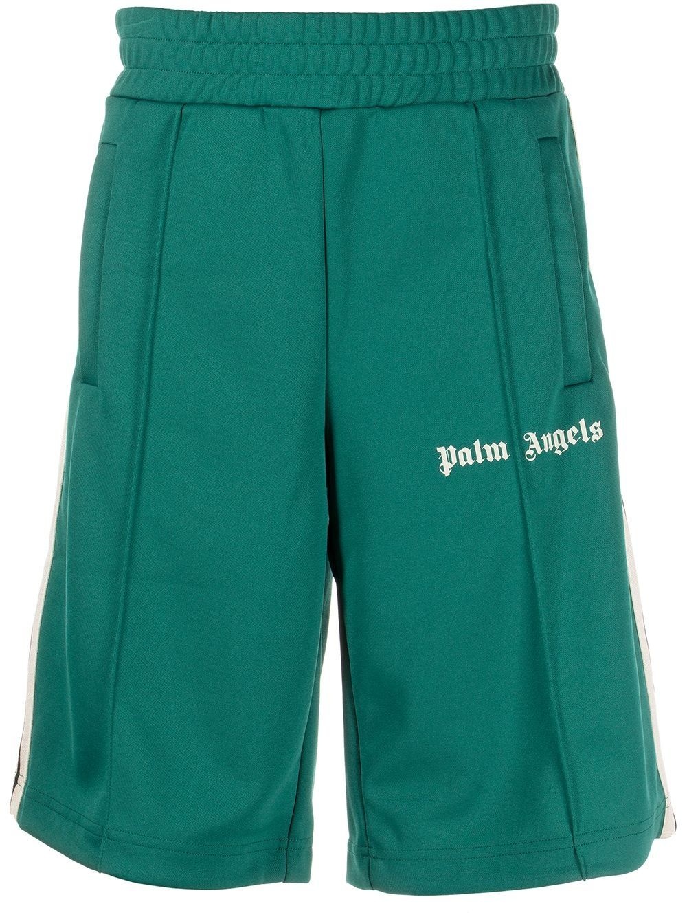 logo-embroidered track shorts - 1