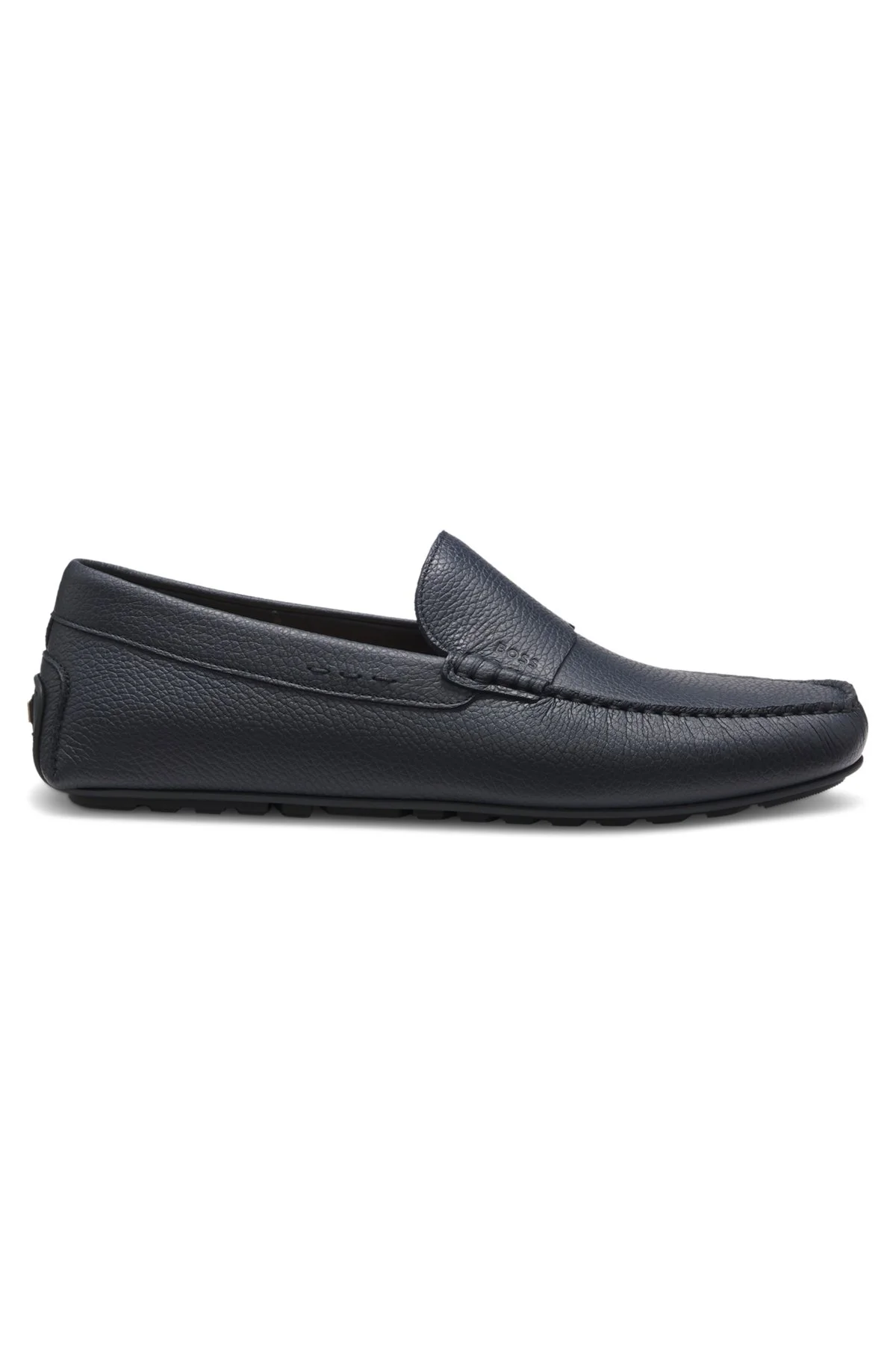 TUMBLED-LEATHER LOAFERS WITH DRIVER SOLE - 1