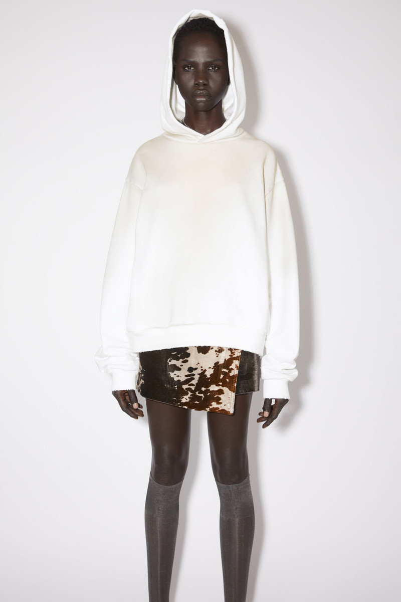 Acne Studios Logo hooded sweater - Dusty white outlook