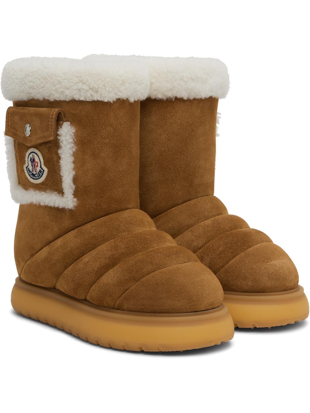 Tan Gaia Pocket Mid Snow Boots - 4