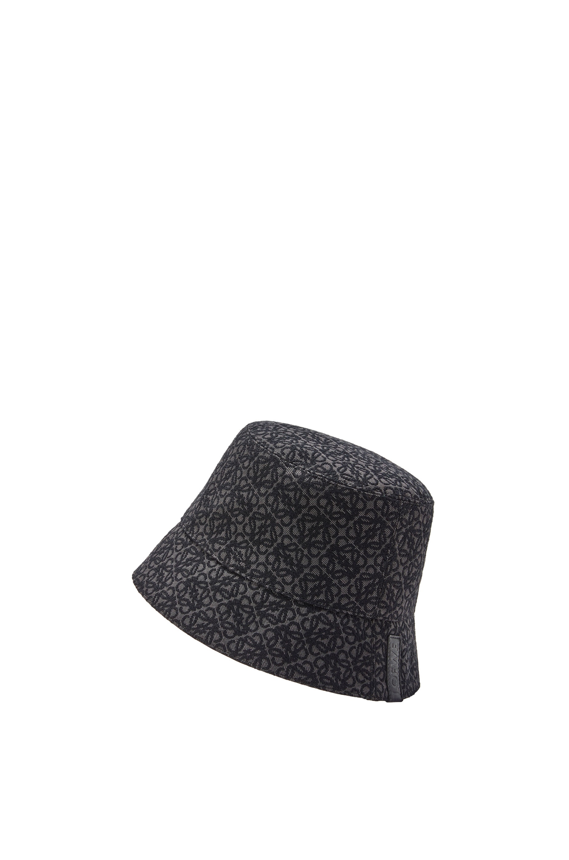 Reversible Anagram bucket hat in jacquard and nylon - 4