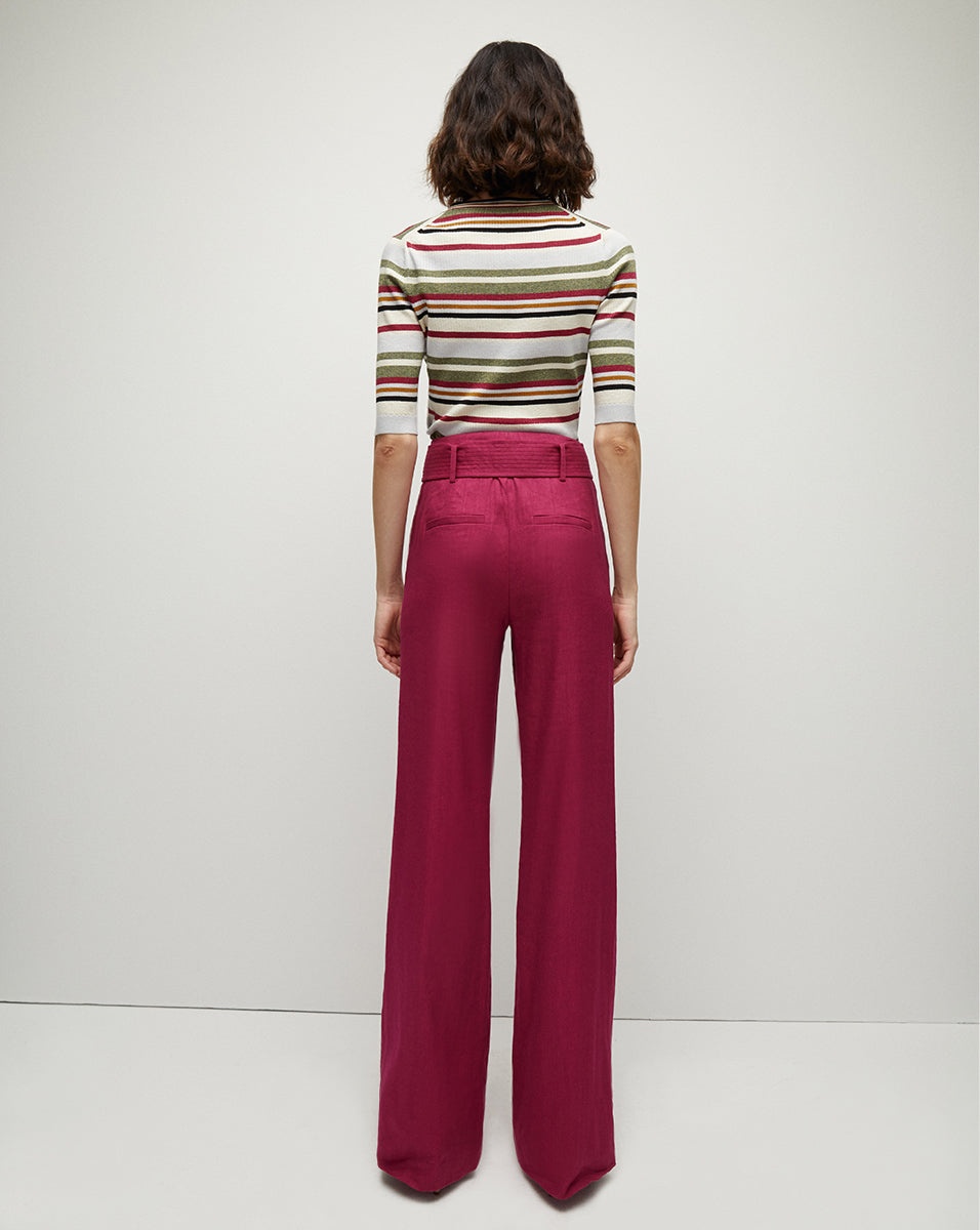 SUNNY TWILL-LINEN PANT - 6