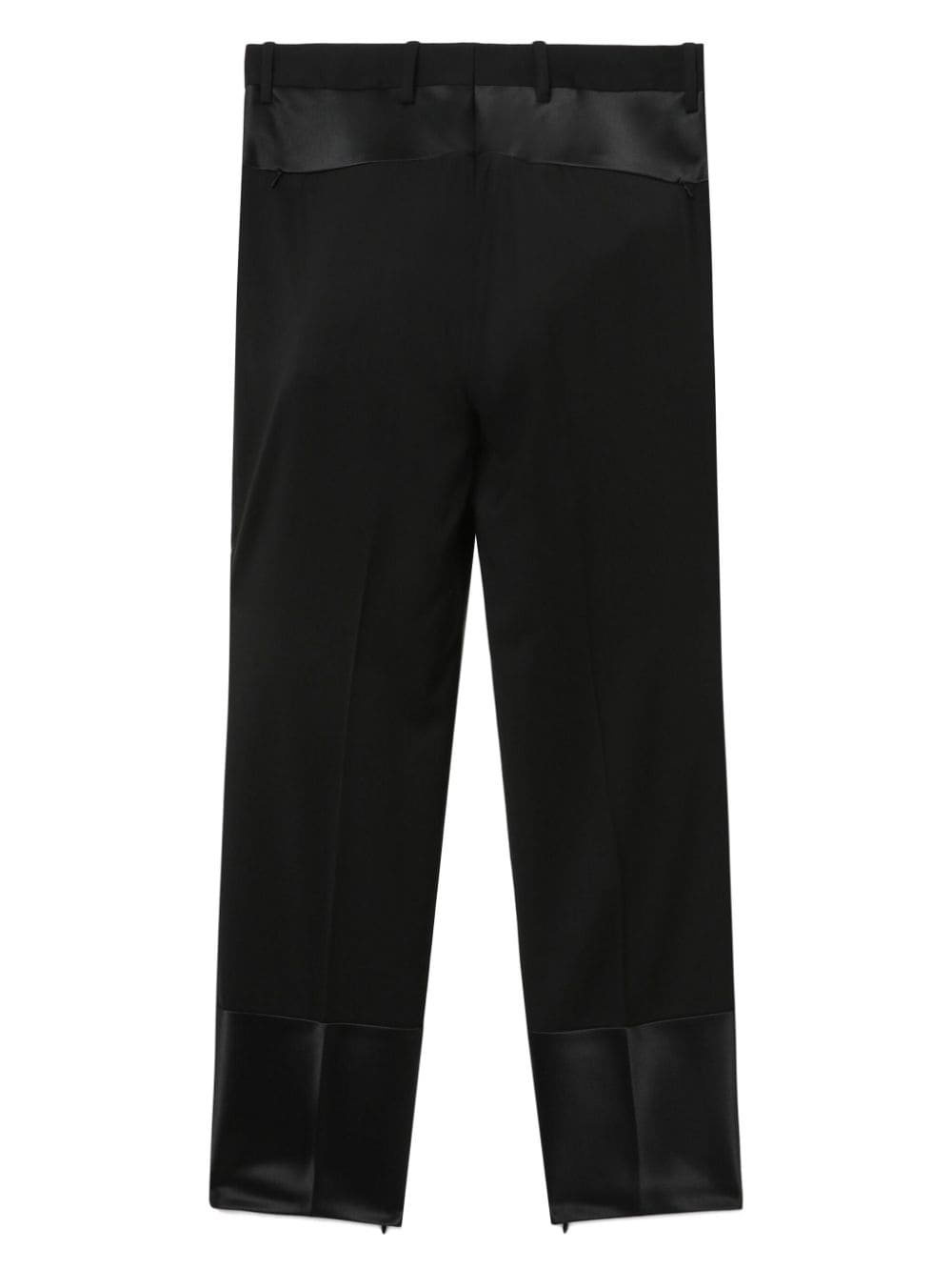 slim-fit wool trousers - 6