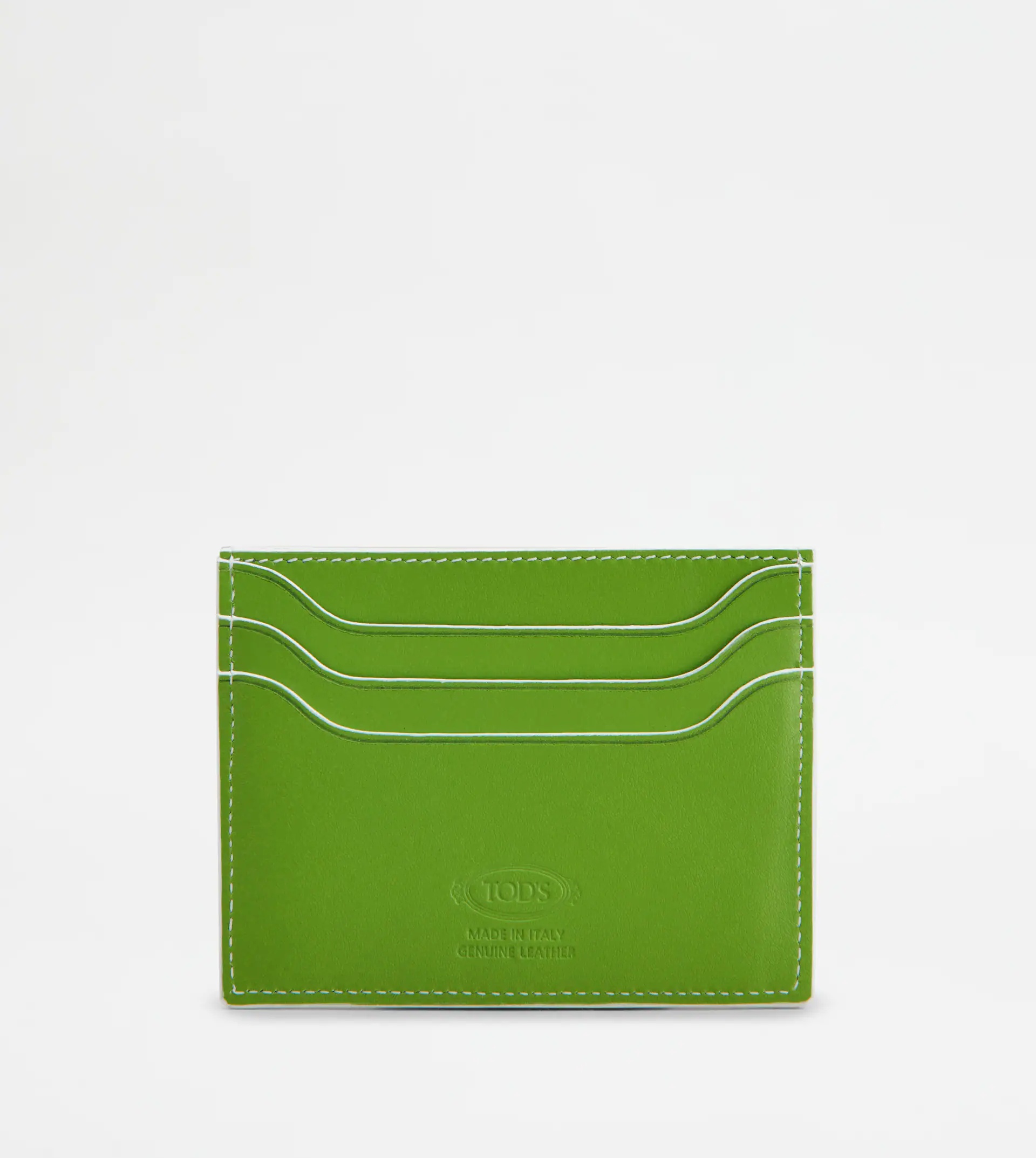 CREDIT CARD HOLDER IN LEATHER - GREEN - 2
