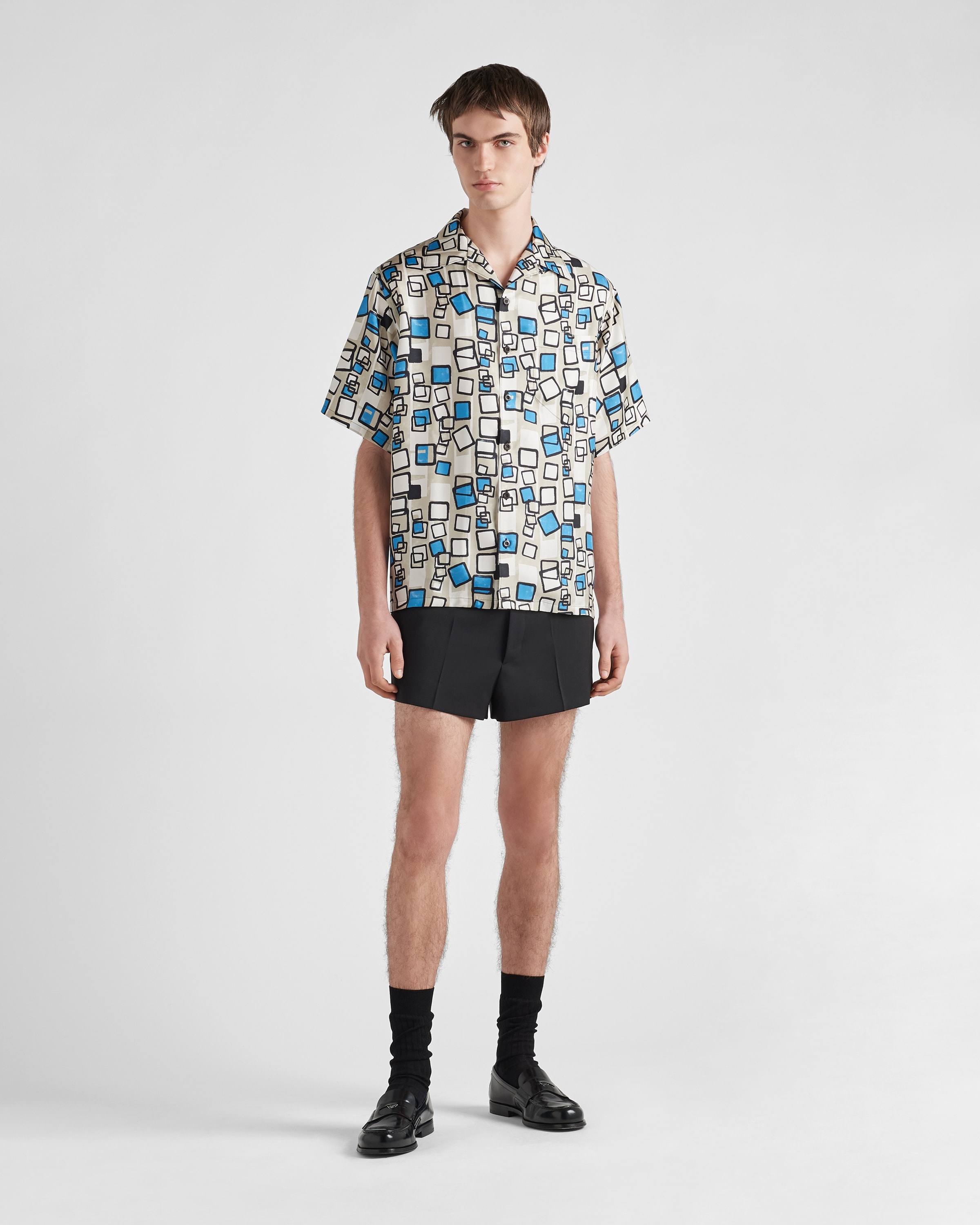 Short-sleeved silk twill shirt - 2