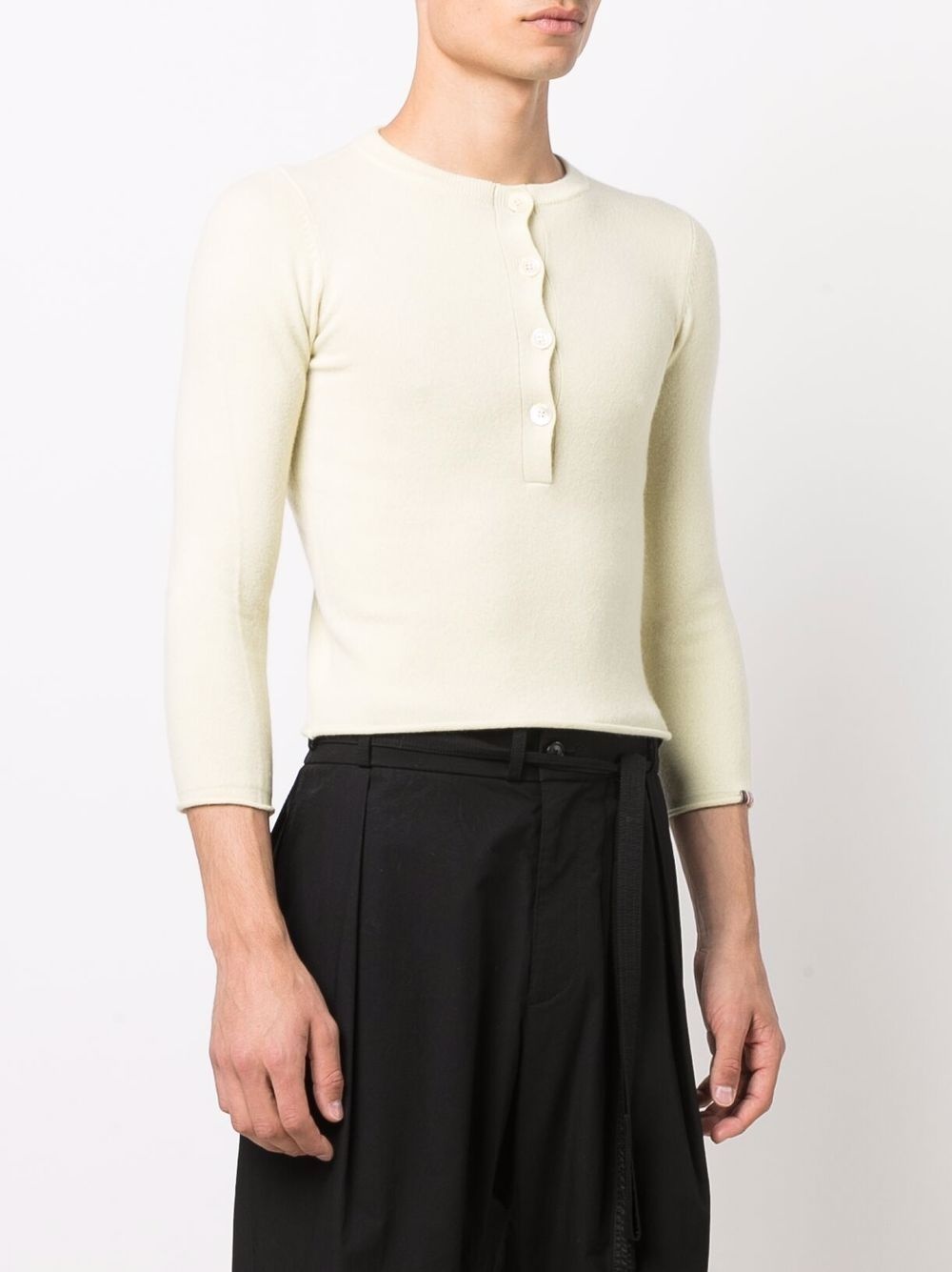 fitted cashmere-blend top - 4