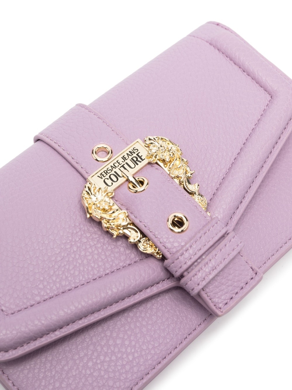 logo-buckle leather crossbody bag - 4