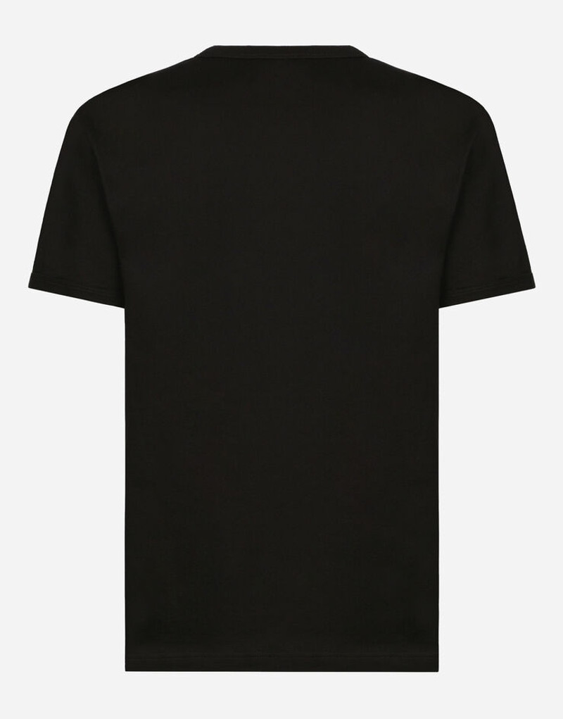 Dolce & Gabbana Cotton T-shirt with branded tag outlook