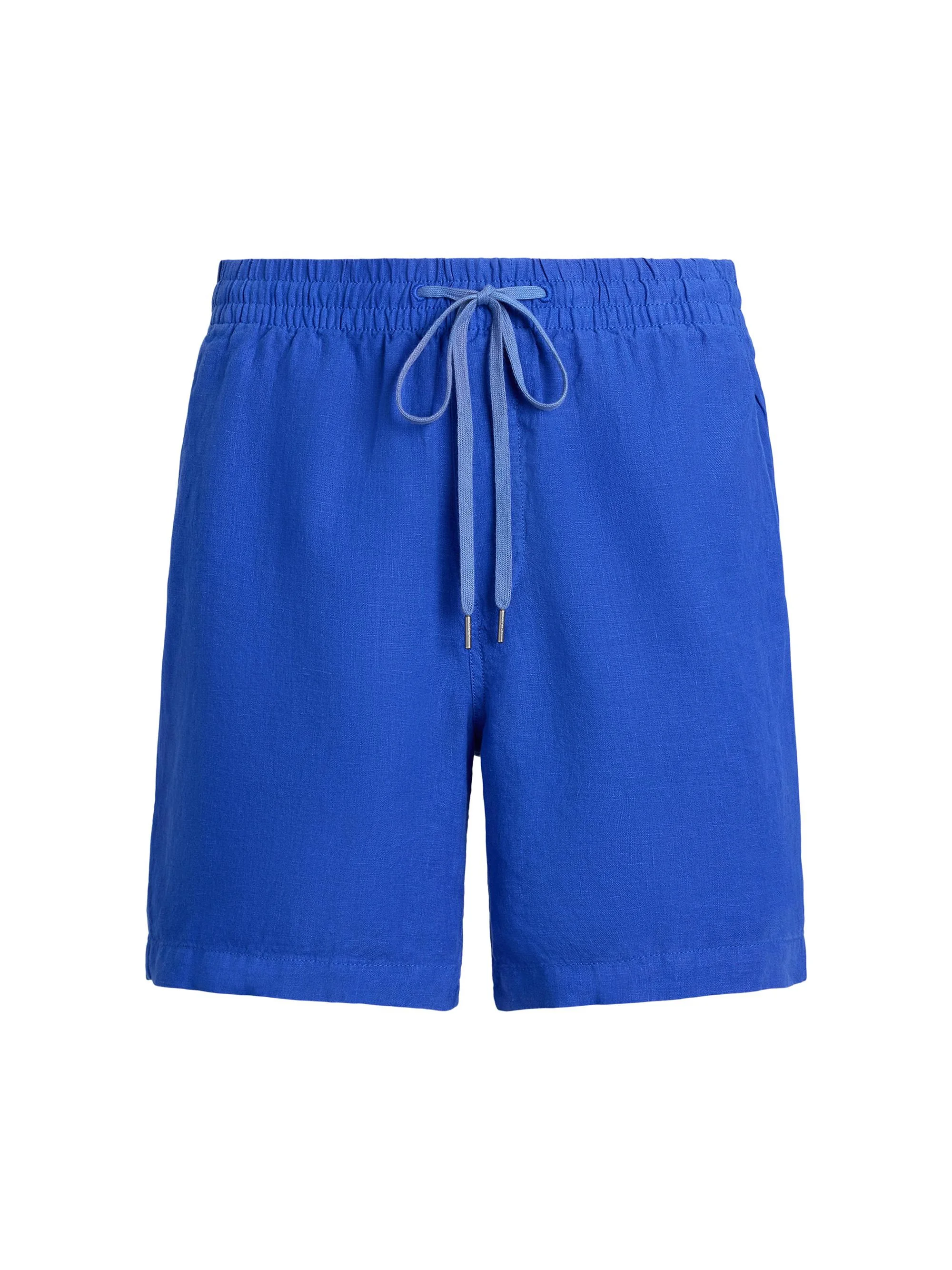 Men's 6-Inch Polo Prepster Linen Short - New Iris Blue - 1