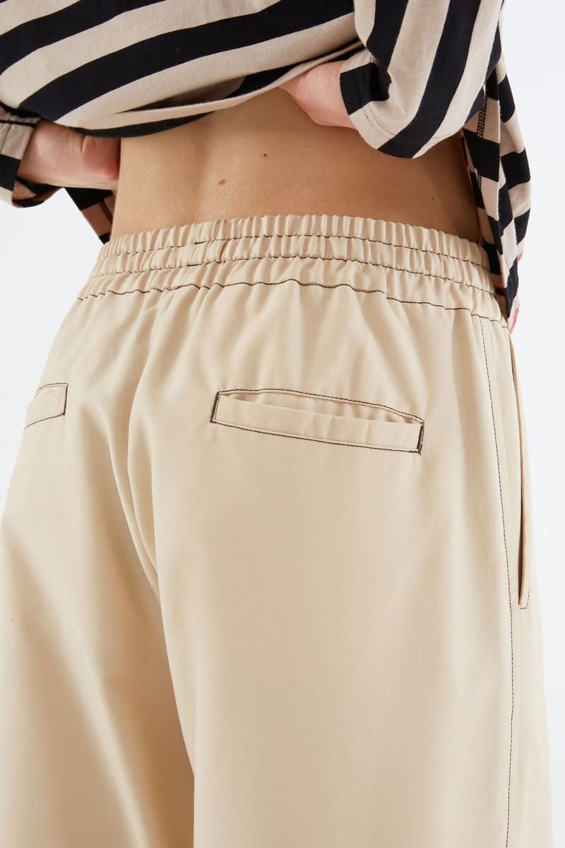 BEIGE ELASTIC PANTS 5