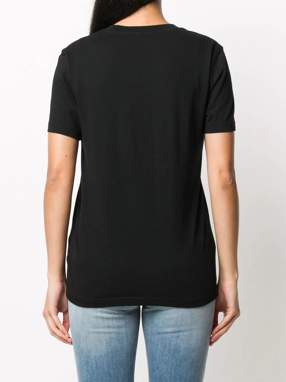 paperclip-print cotton T-shirt - 4