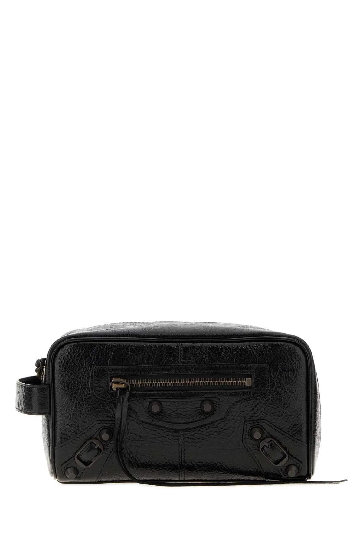 Balenciaga Lamb Leather Travel Wallet — Black - 1