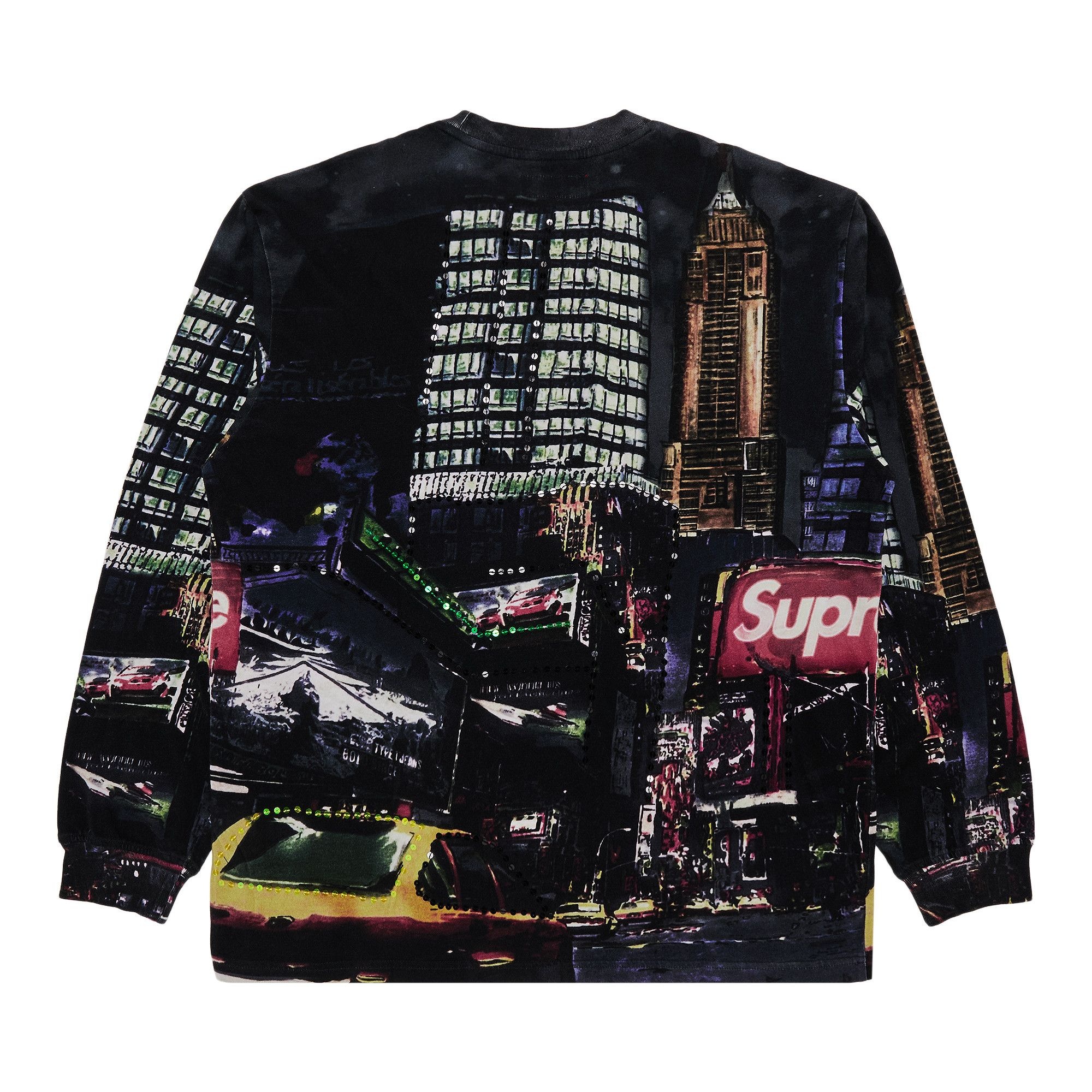 Supreme Skyline Sequin Long-Sleeve Top 'Night' - 2