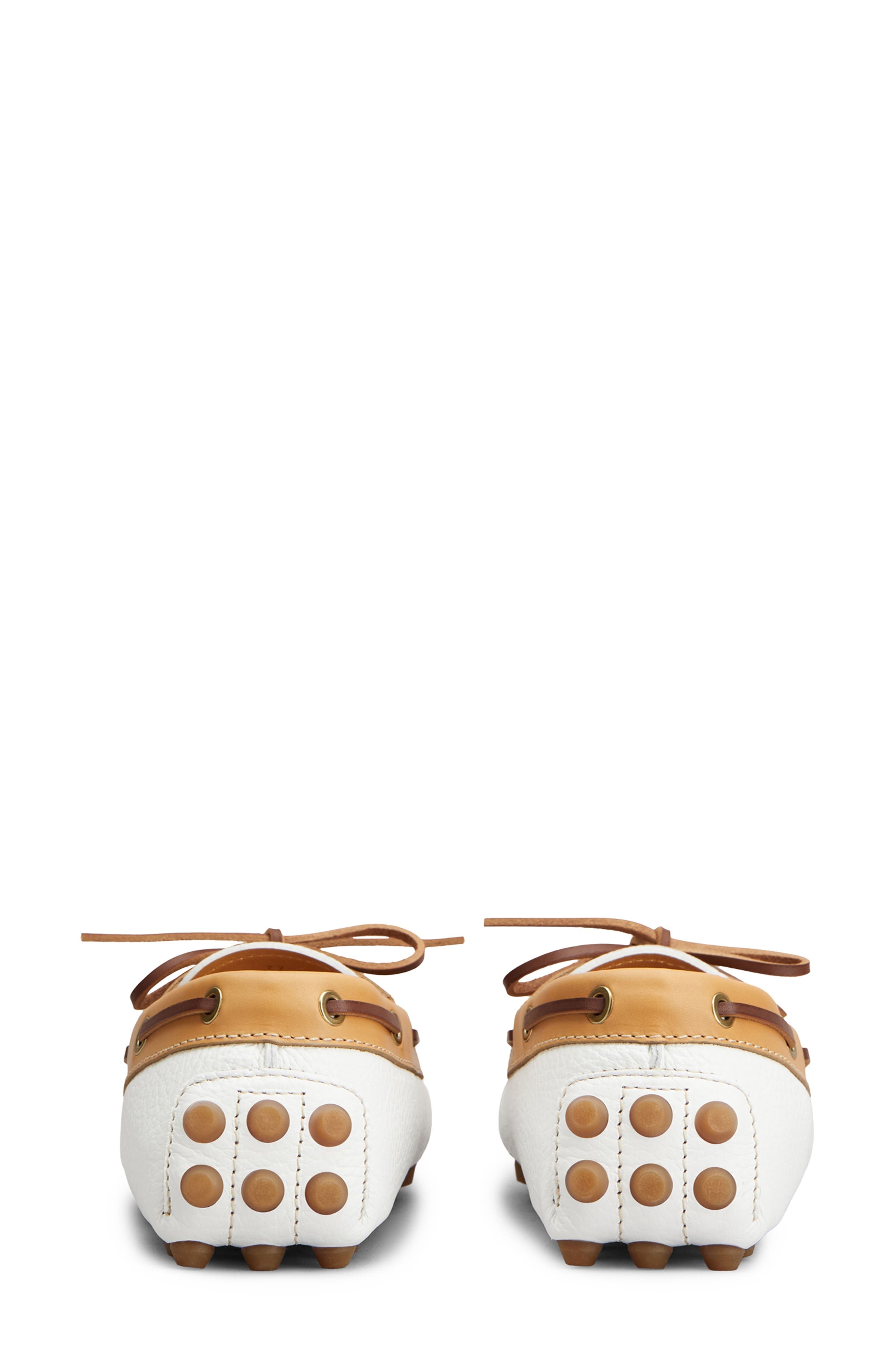 Tod's Gommino Bubble Boat Shoe in White at Nordstrom - 6
