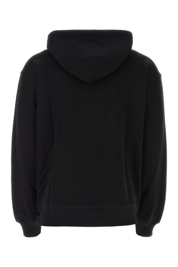 Black cotton sweatshirt - 2