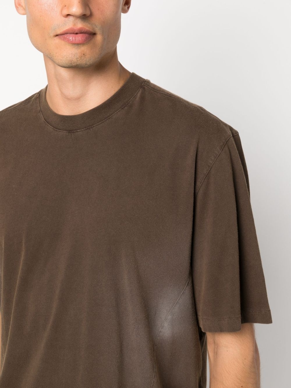 bleached-effect organic-cotton T-shirt - 5