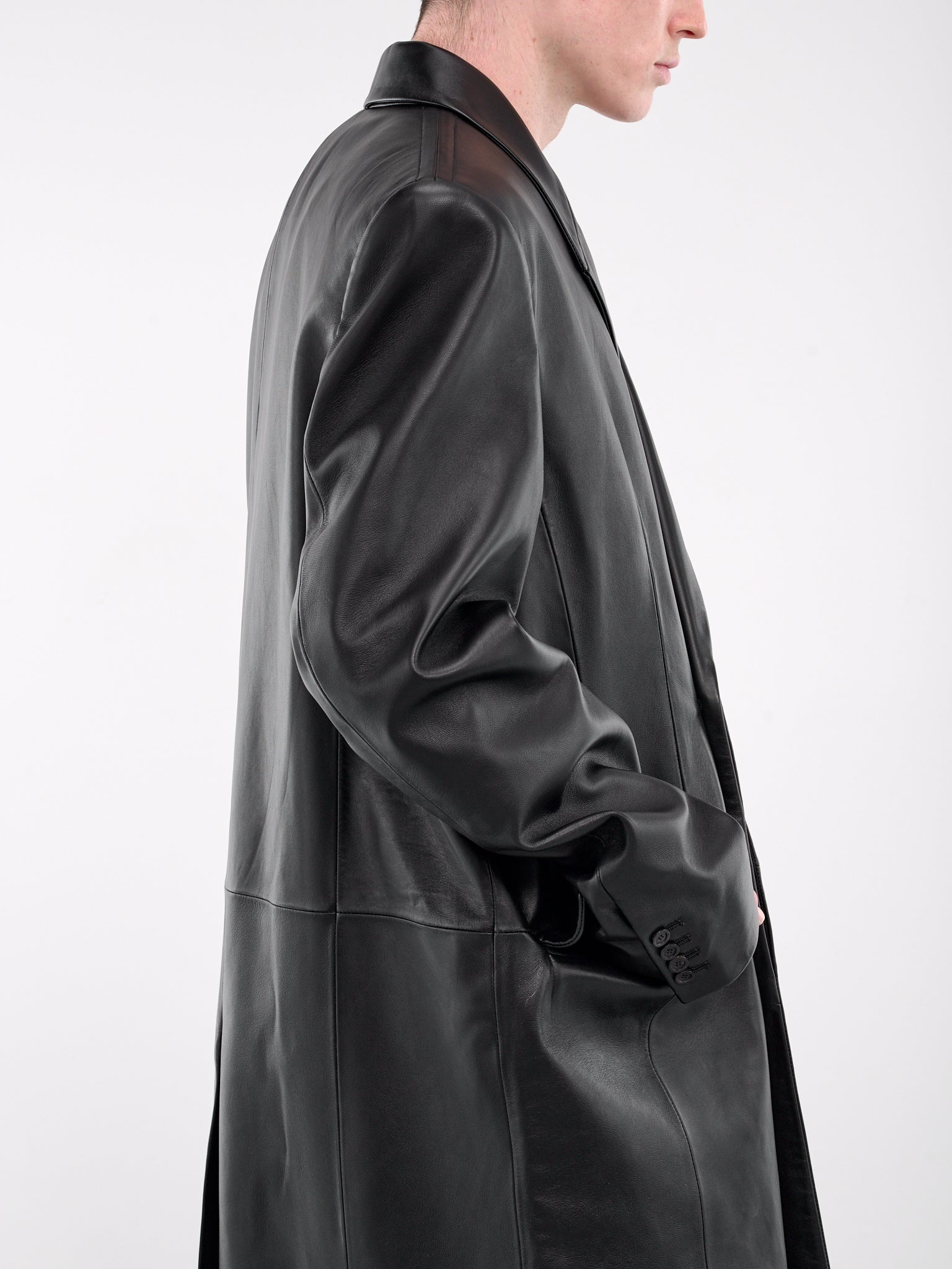 Lamb Leather Coat - 4