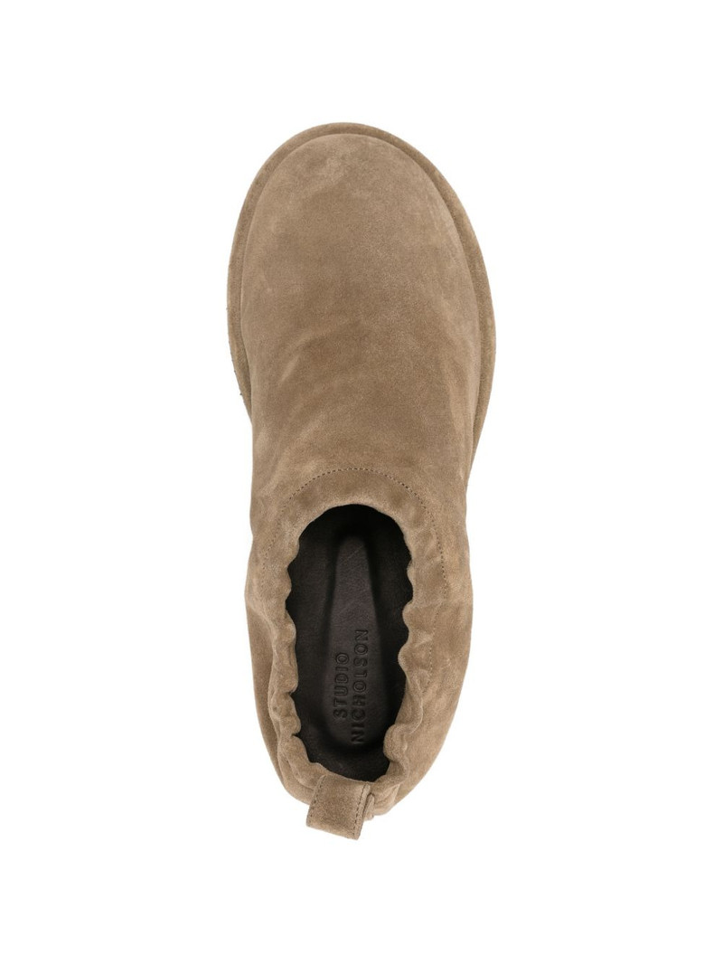 elastic-back suede slipper 4