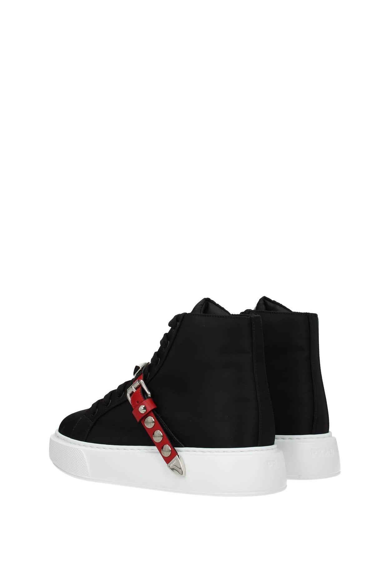 Sneakers Nylon Black Red - 4