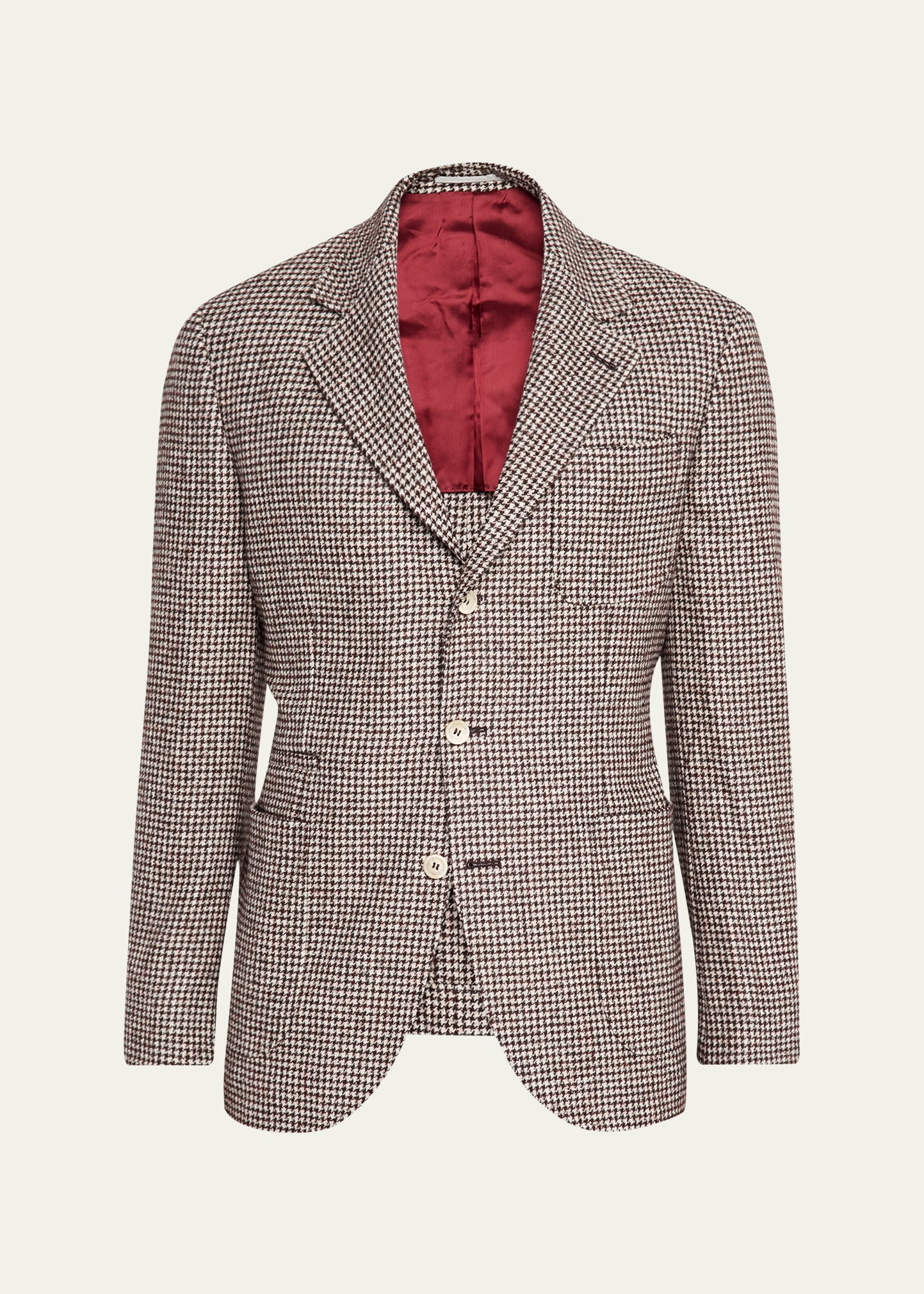 Men's Alpaca Wool Houndstooth Sport Coat - 1