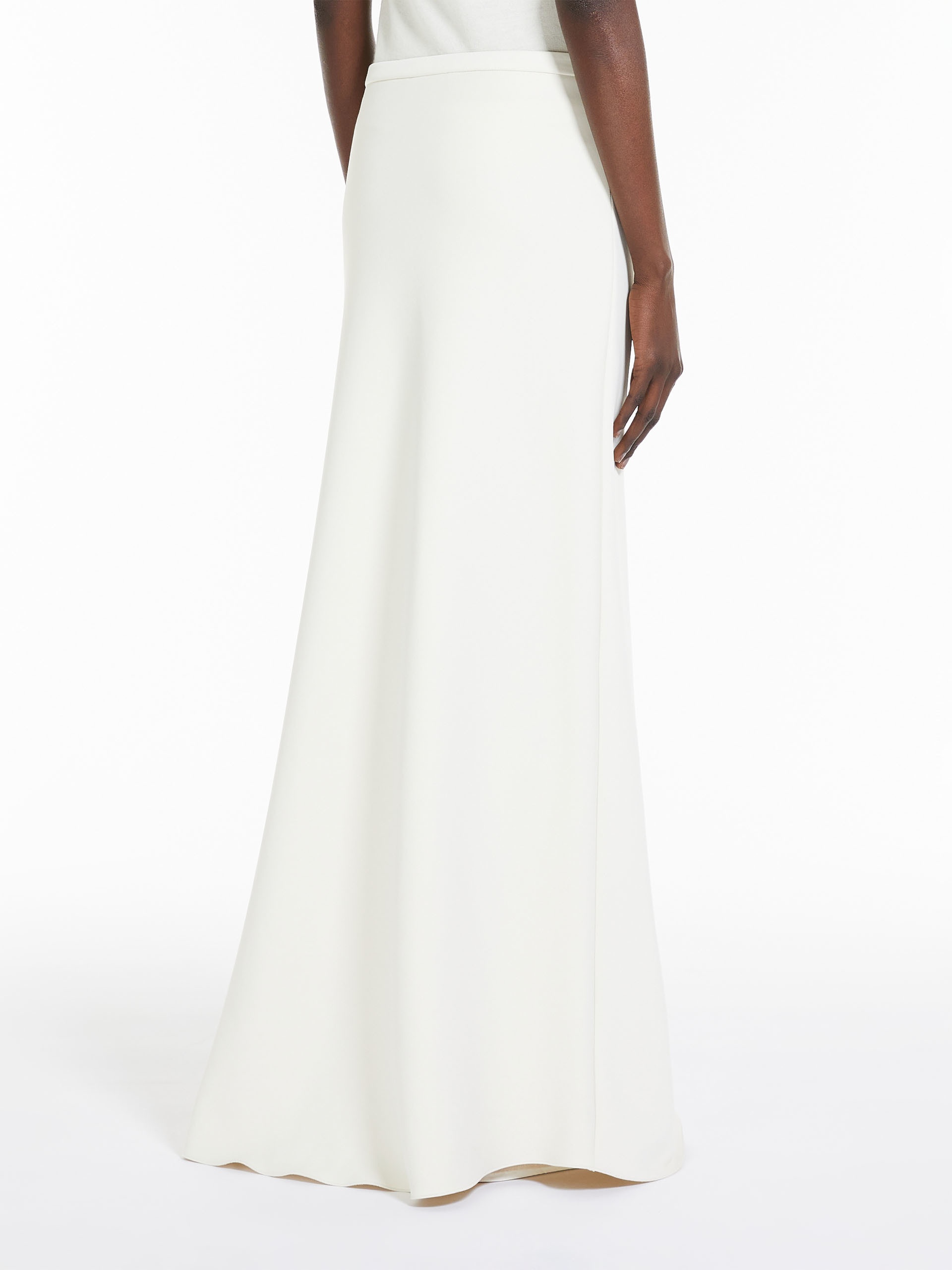 CLAVIER Long skirt in cotton scuba fabric - 4