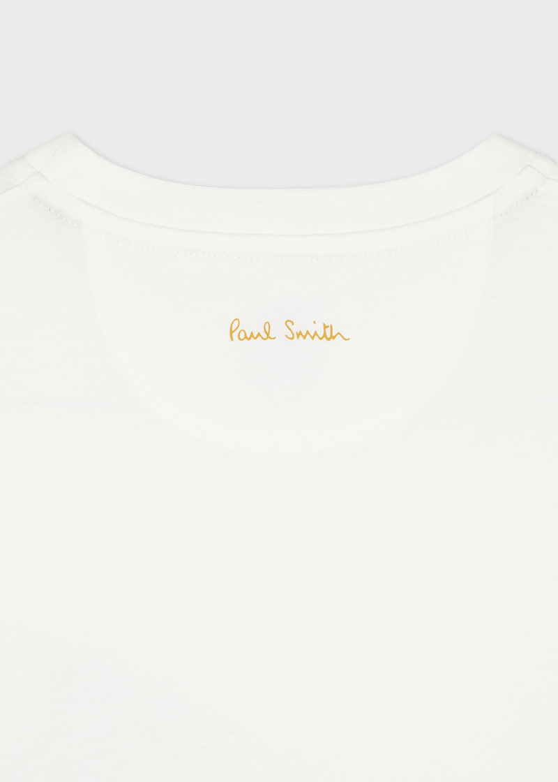 Paul Smith White 'Leopard' Print T-Shirt outlook