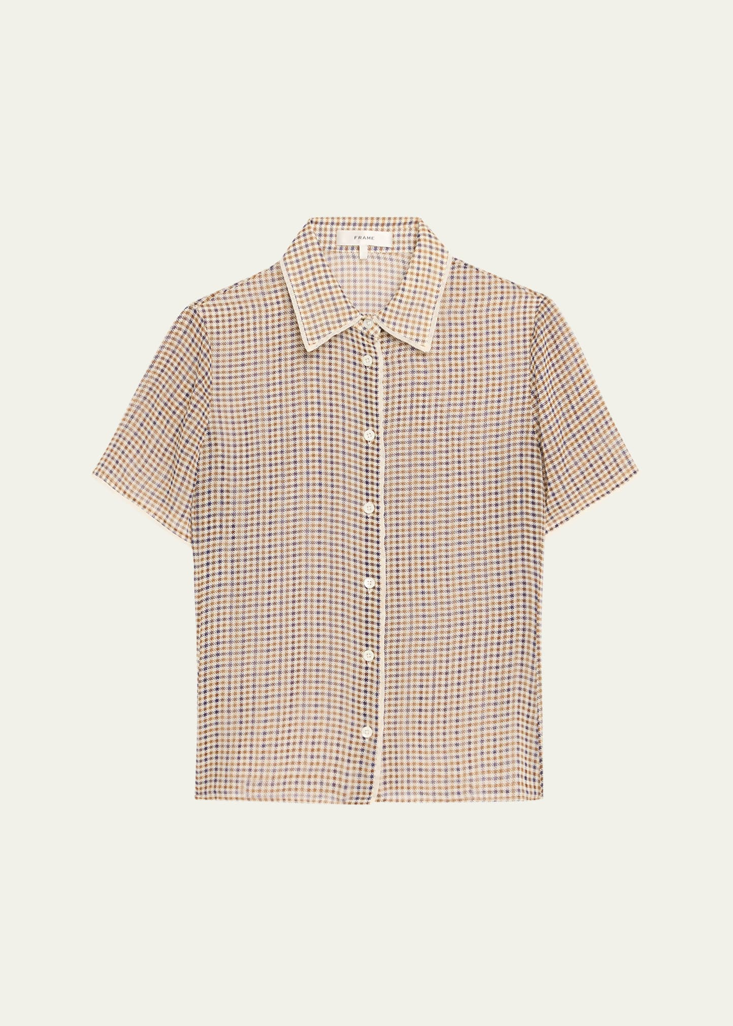 The Houndstooth Silk Blouse - 1