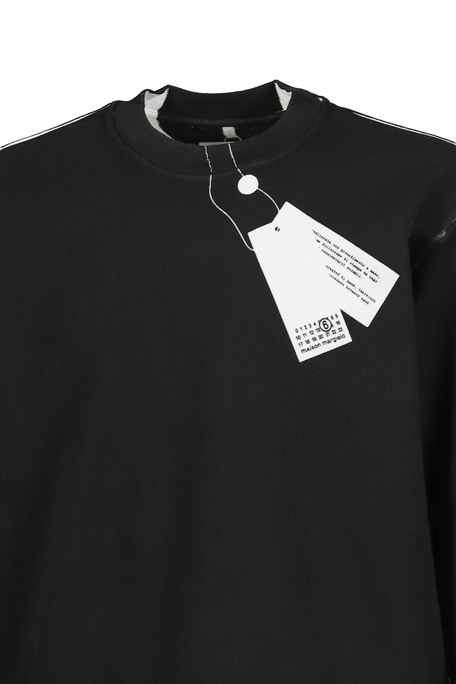 SWEATSHIRT / BLACK WHT - 4