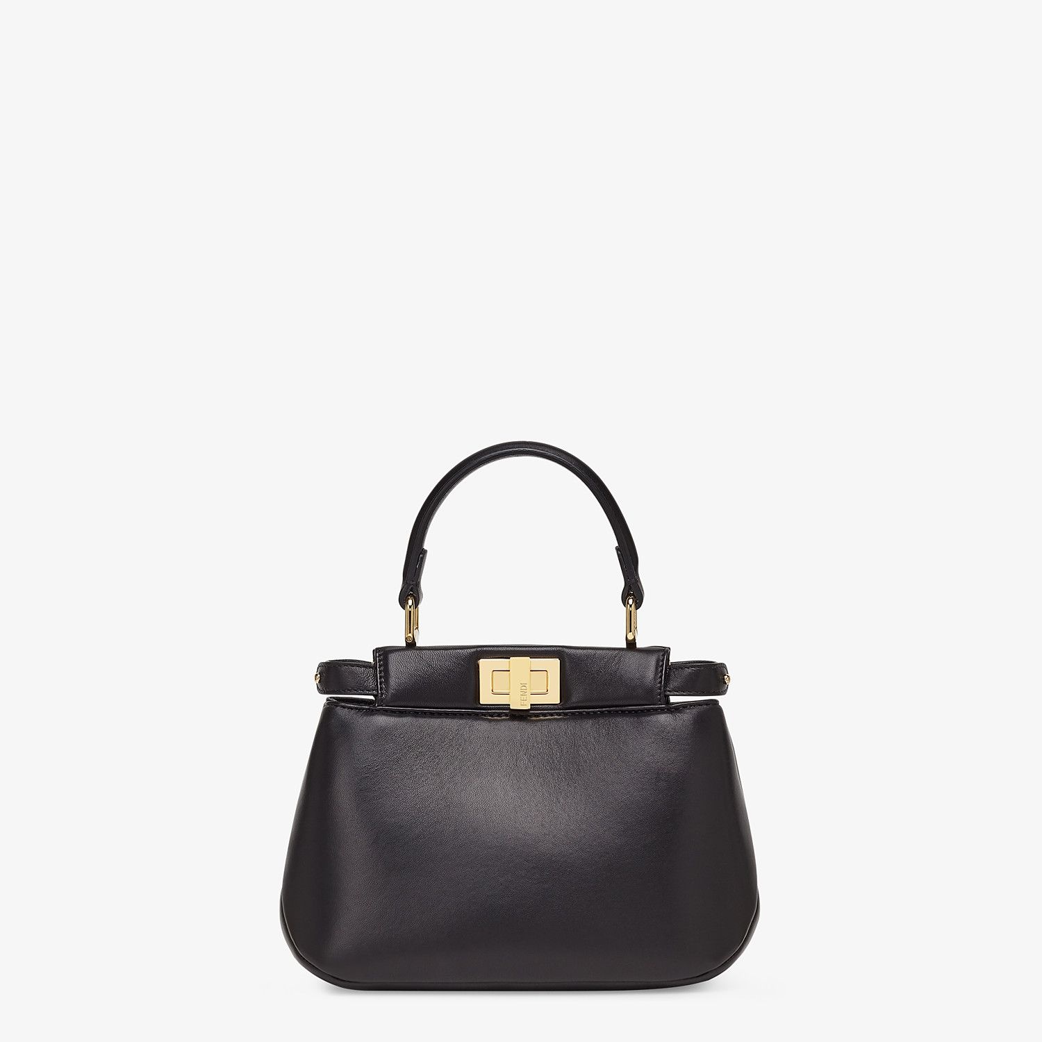 Black nappa leather bag - 1