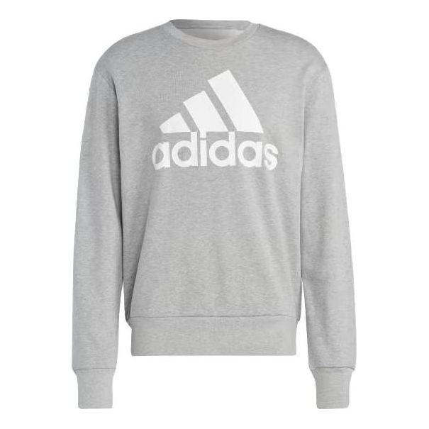 adidas Essentials French Terry Big Logo Sweatshirt 'Medium Grey Heather' IC9326 - 1