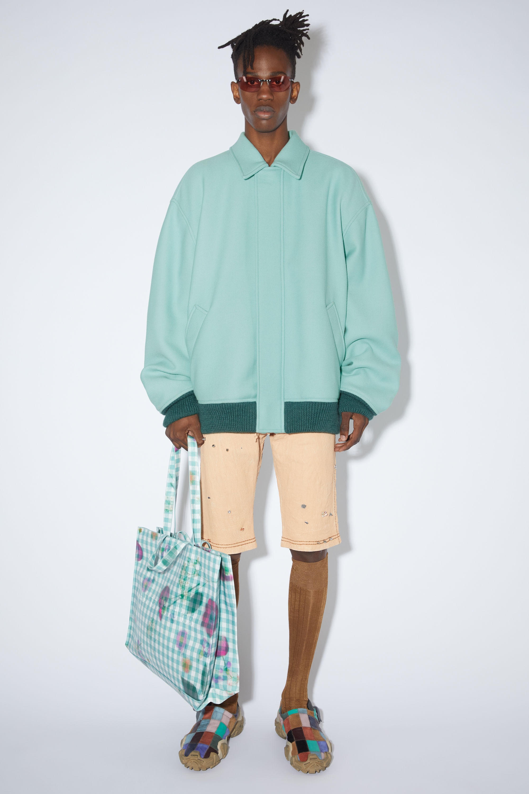 Logo bomber jacket - Pale jade - 2