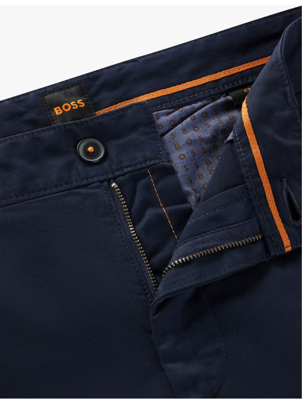 Casual slim-fit straight-leg stretch-cotton trousers - 5