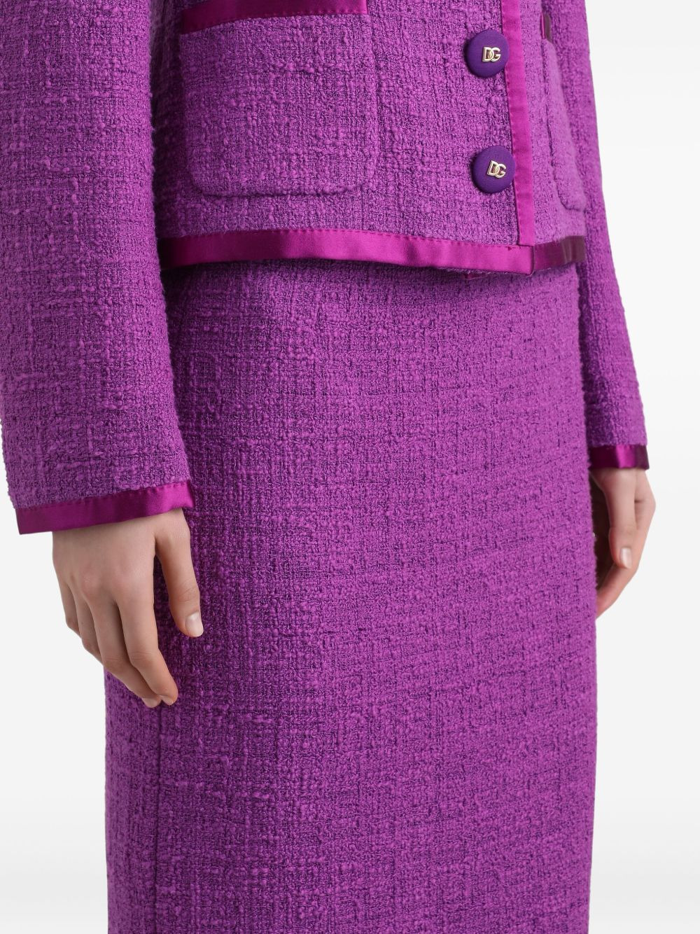 textured midi skirt - 5