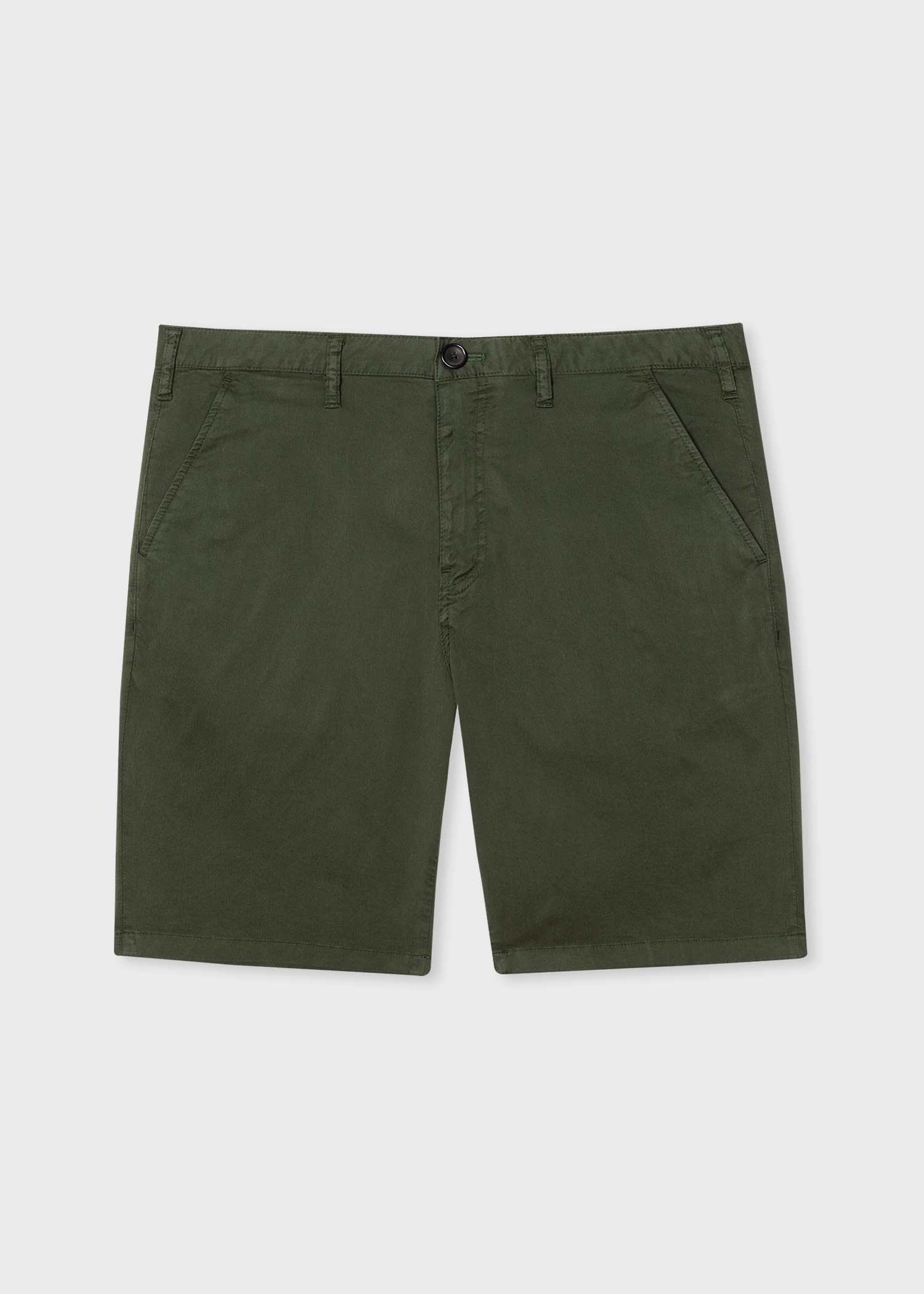 Stretch-Cotton Twill Shorts - 1