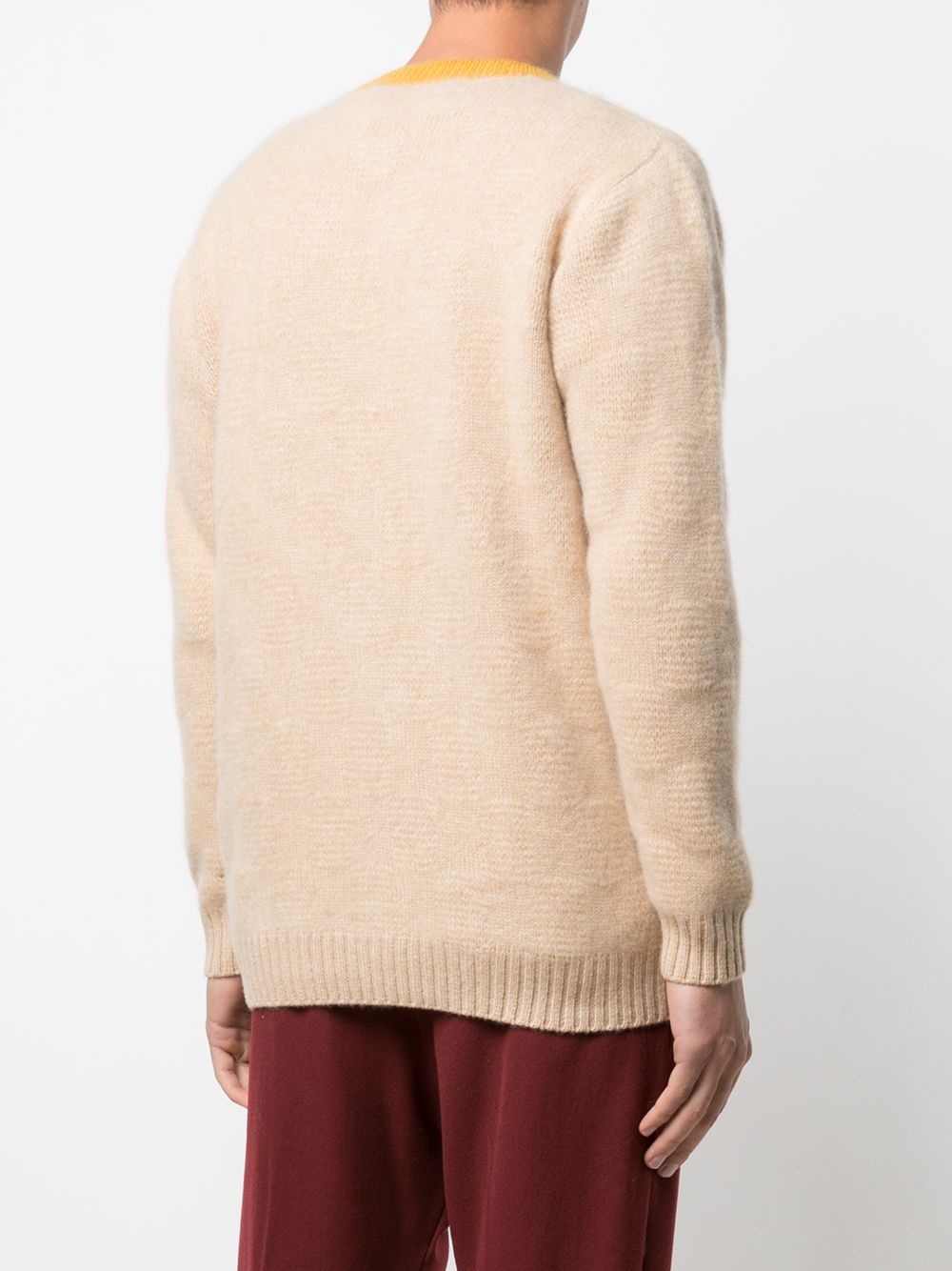 pile-stitch checked jumper - 5