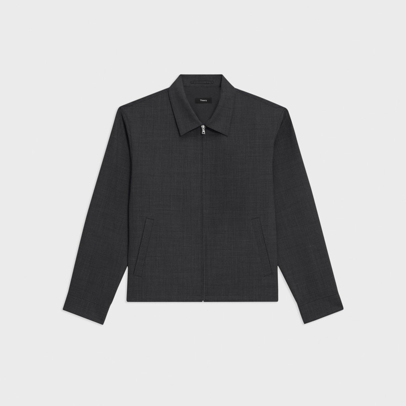 Hazelton Zip Jacket in Stretch Wool 1