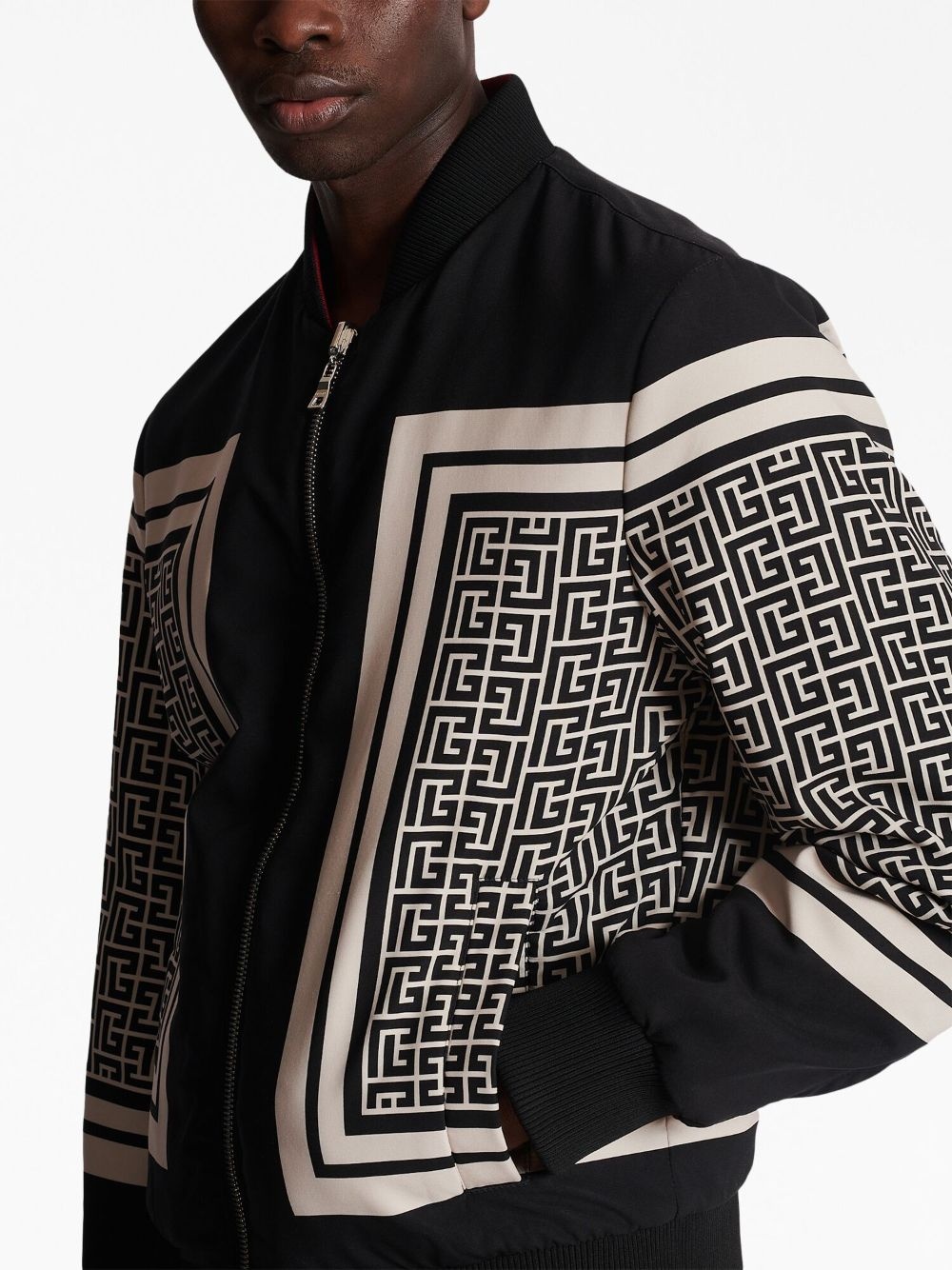 monogram-print reversible bomber jacket - 7