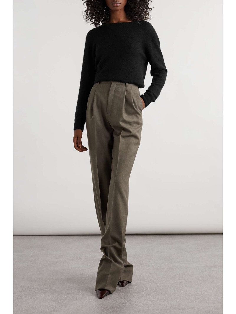 SAINT LAURENT Cashmere and silk-blend sweater outlook