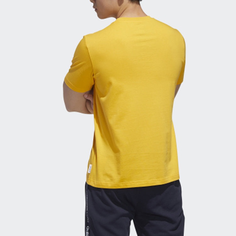 adidas neo Yellow Sports Short Sleeve Yellow GL7218 - 4