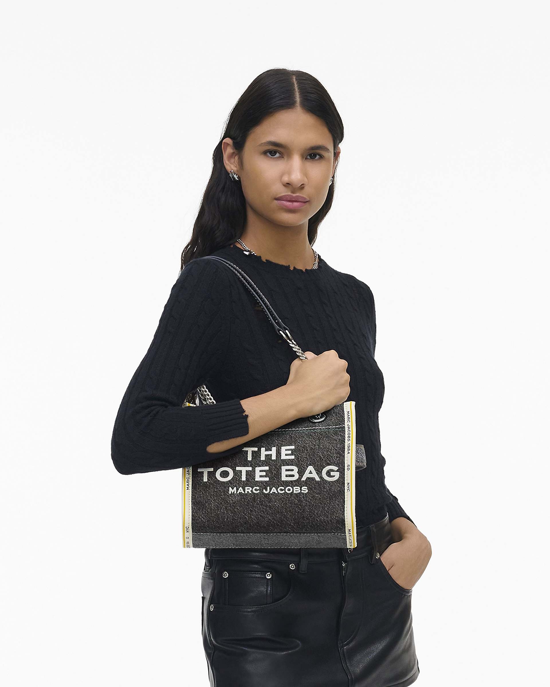 【美品】MARC JACOBS THE TOTE BAG デニム スモール 極美品 マークジェイコブス MARC JACOBS THE DENIM CHAIN SMALL