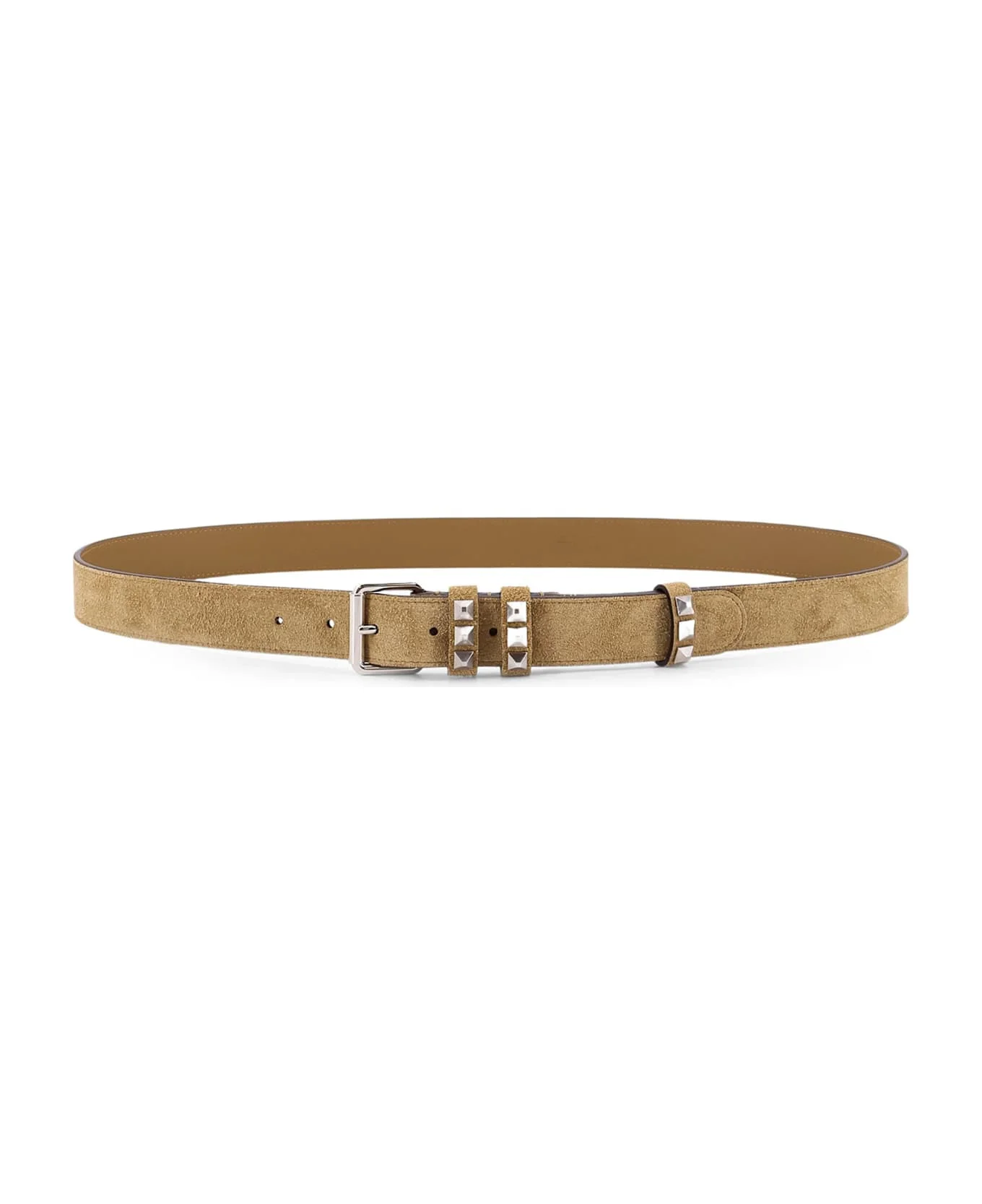 Flaneuse Suede Belt With Iconic Studs - 1