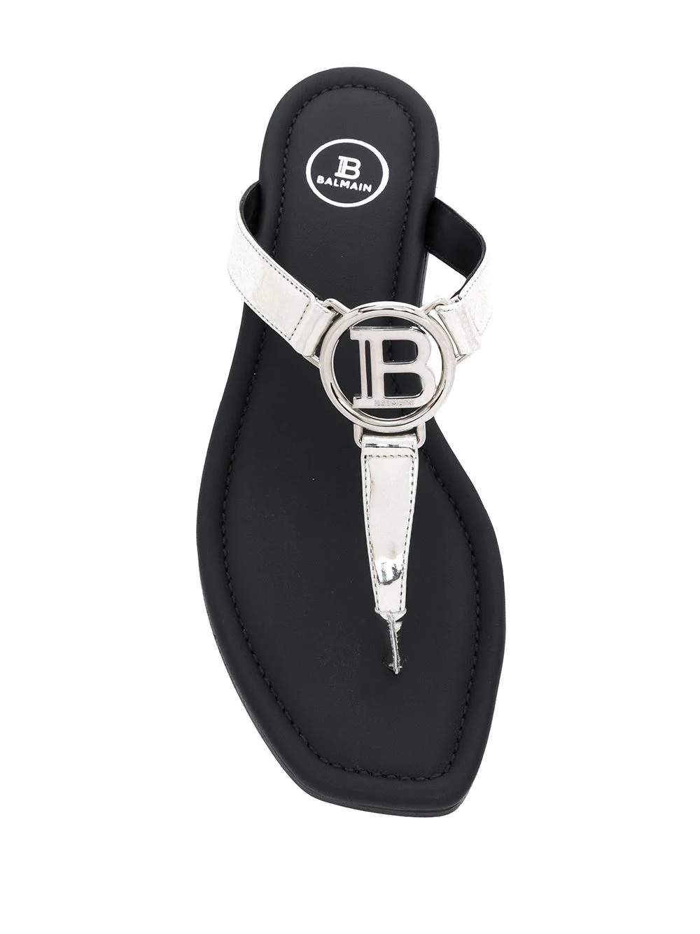 B plaque thong sandals - 4