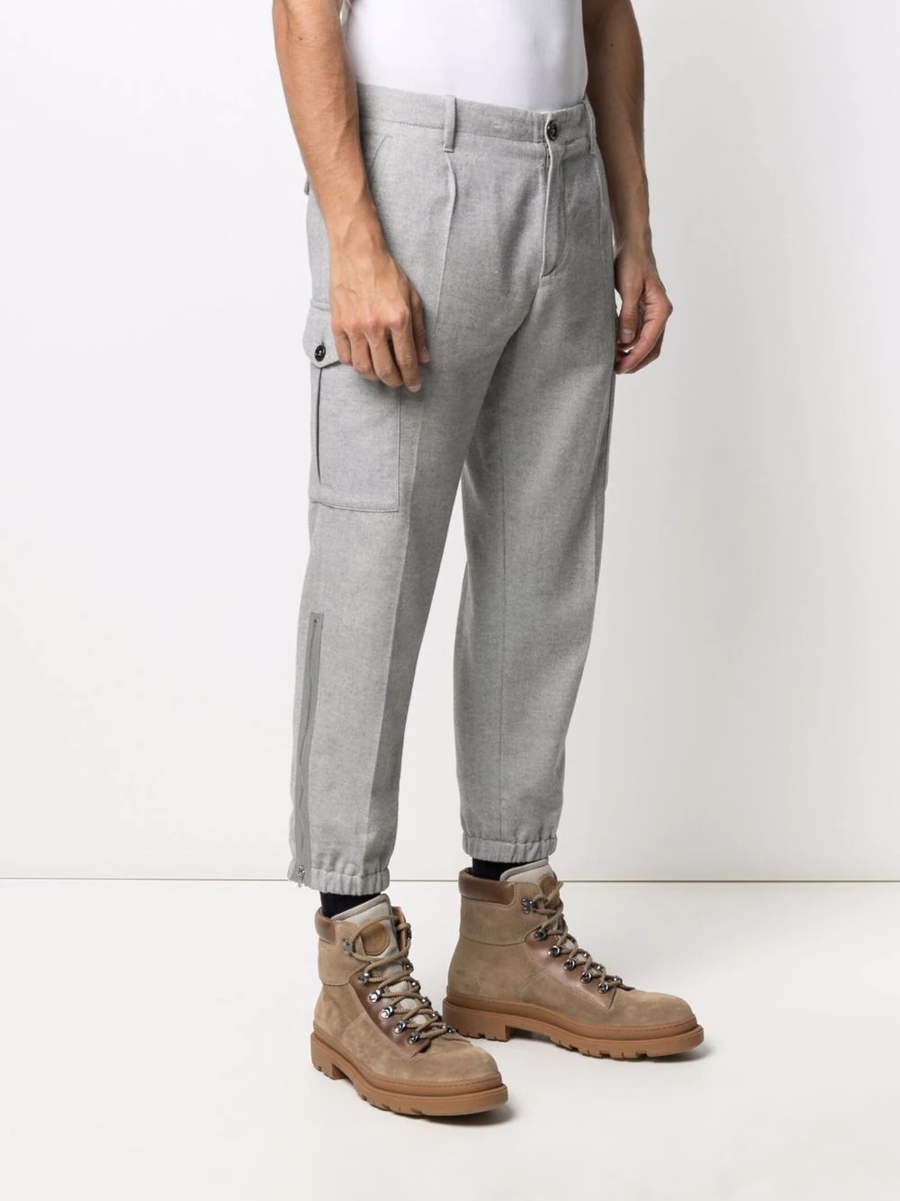 straight-leg tailored trousers - 3