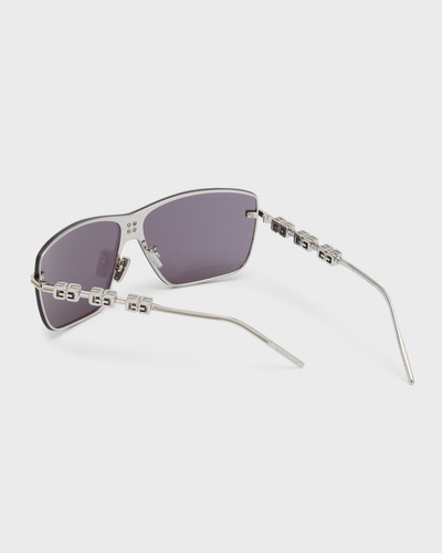 Givenchy Men's 4Gem Metal Rectangle Sunglasses outlook