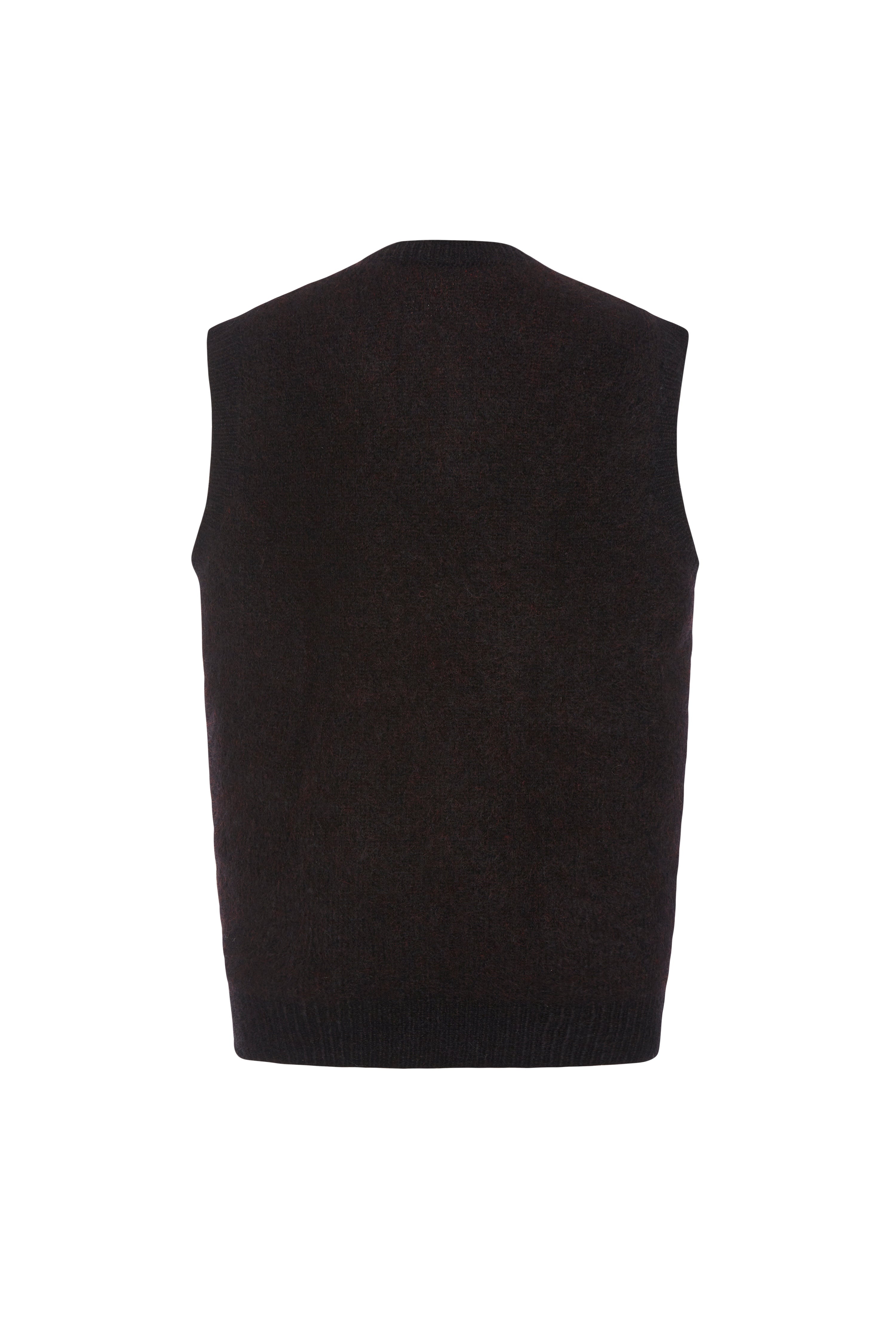 KNITTED MOHAIR VEST WITH BEAR AND HOTFIX - 2