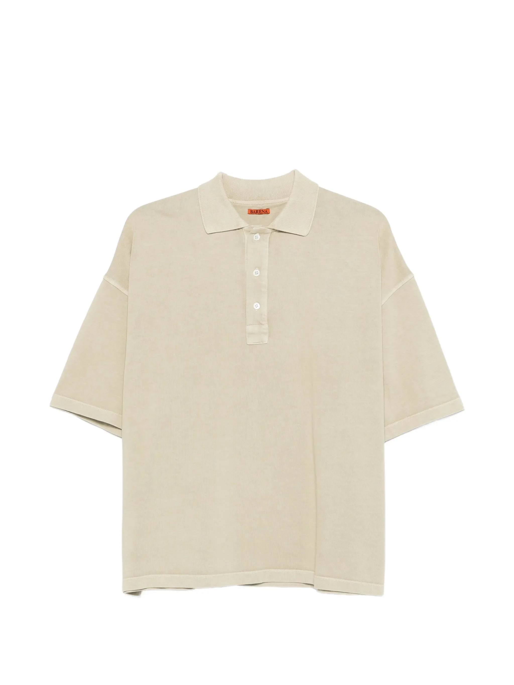 buttoned short-sleeve polo shirt - 1