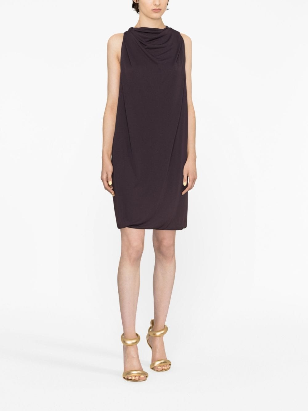 cowl-neck minidress - 3