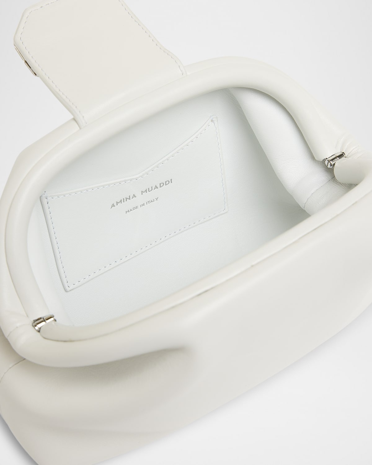 Camelia Buckle Leather Clutch Bag - 3